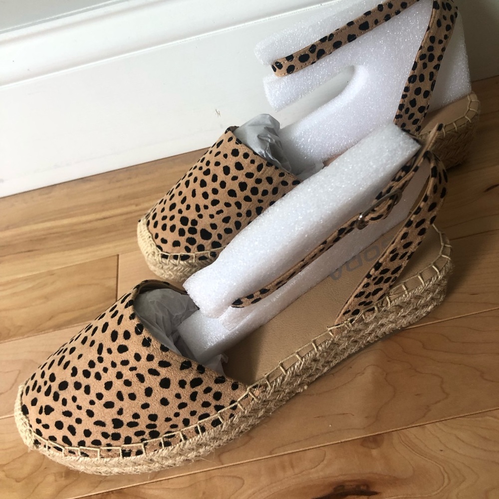 Animal print espadrille